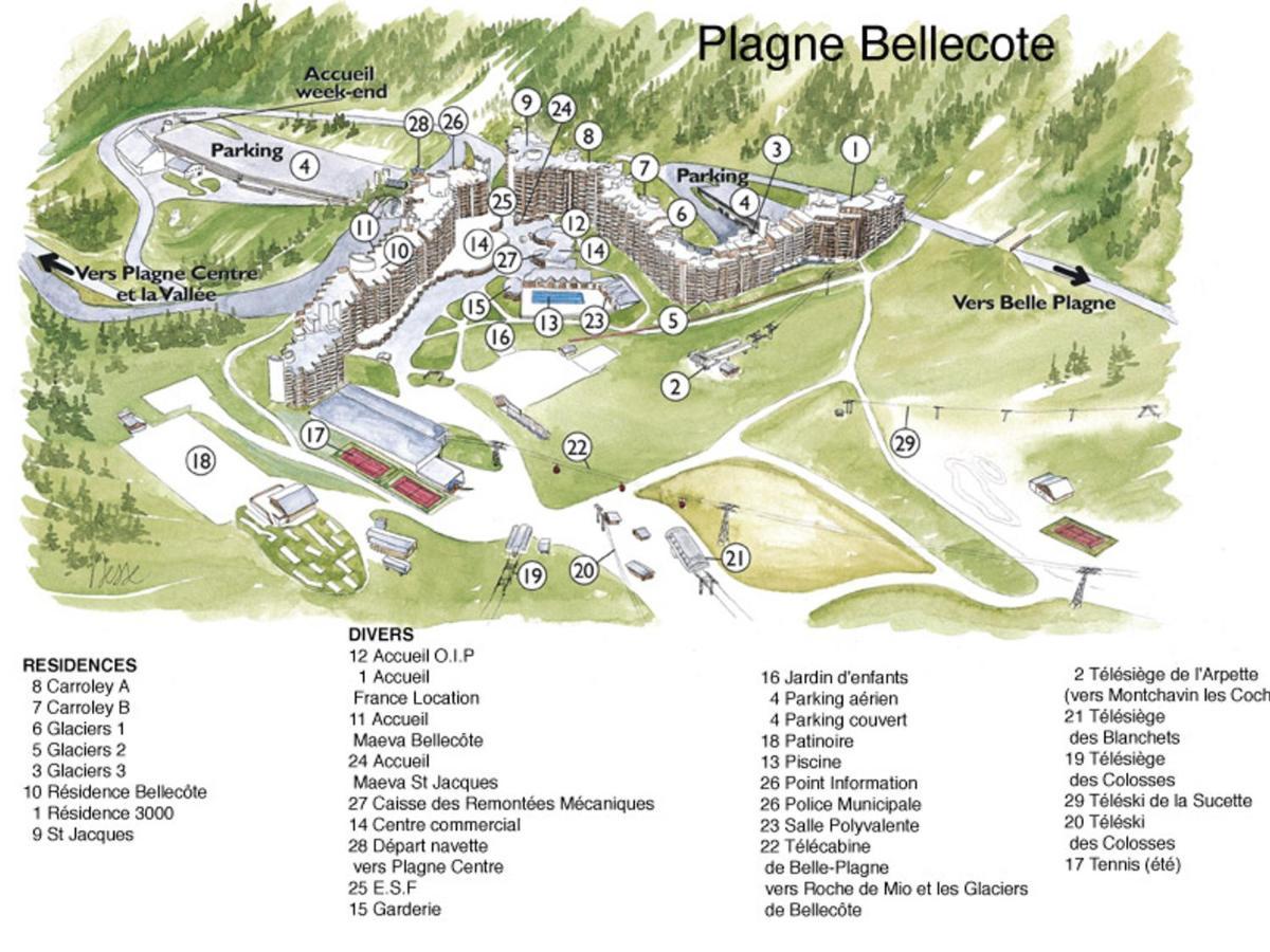 Appartement Renove Et Chaleureux Au Coeur De La Station Avec Balcon - Animaux Admis - Fr-1-181-1943 La Plagne-Tarentaise Luaran gambar